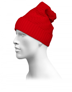 Unisex acrylic  self Designer Cap red